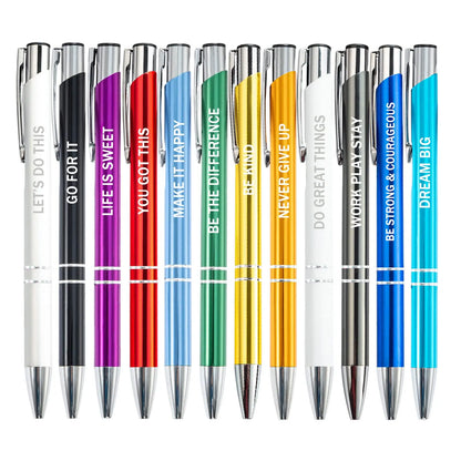 Stylos (12 Pcs) à bille inspirant avec stylet tactile