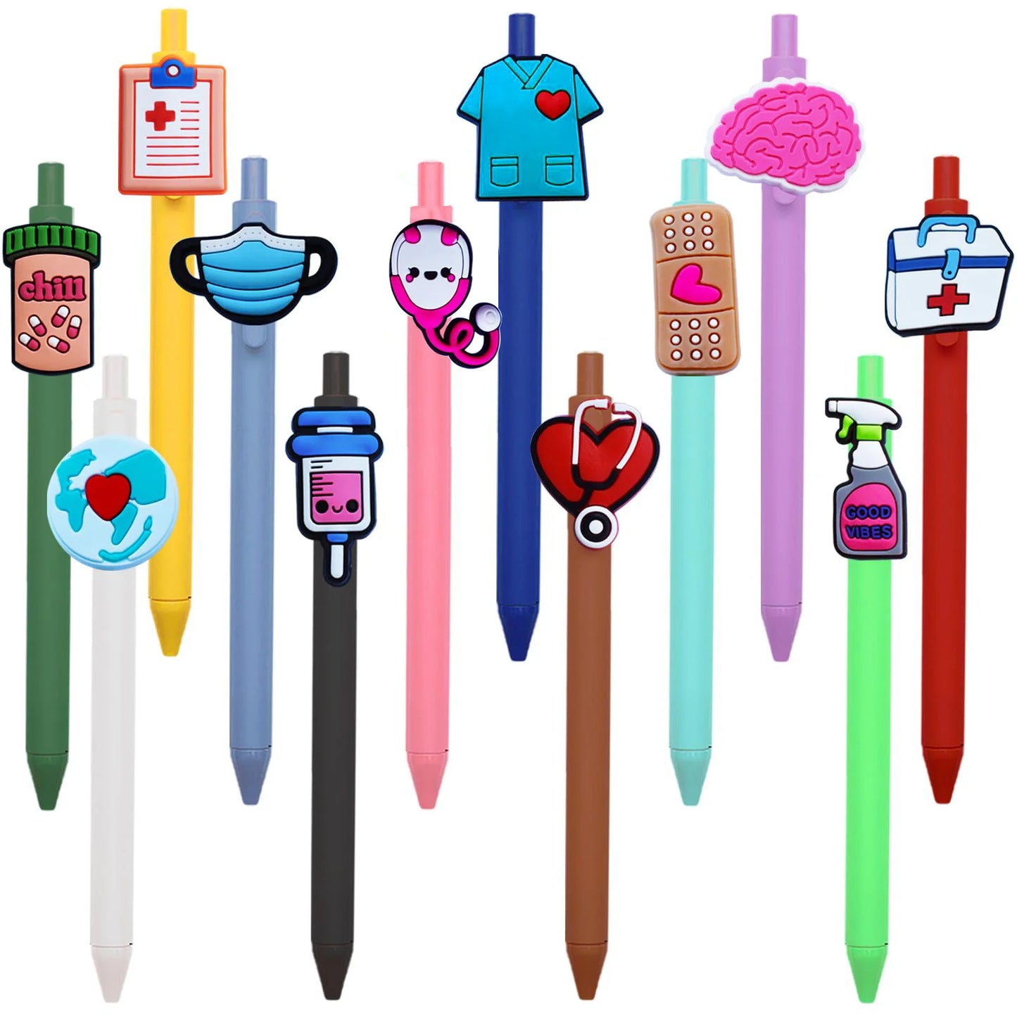 Stylos d'infirmière mignons pour étudiants (12 Pcs)