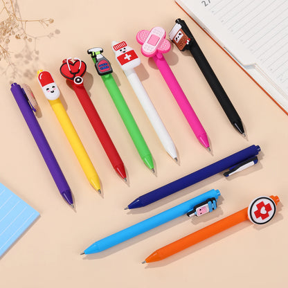 Stylos d'infirmière | Ensemble de stylos d'infirmière amusants et mignons (10 Pcs)