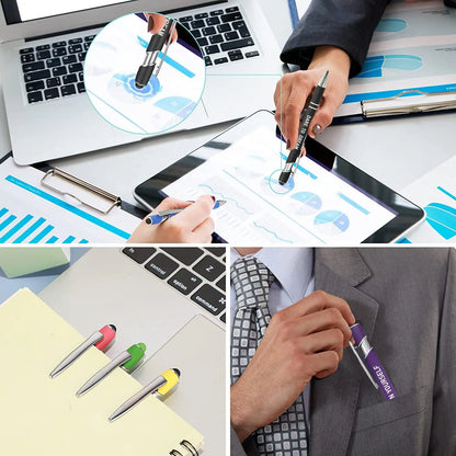 Stylos (12 Pcs) à bille inspirant avec stylet tactile